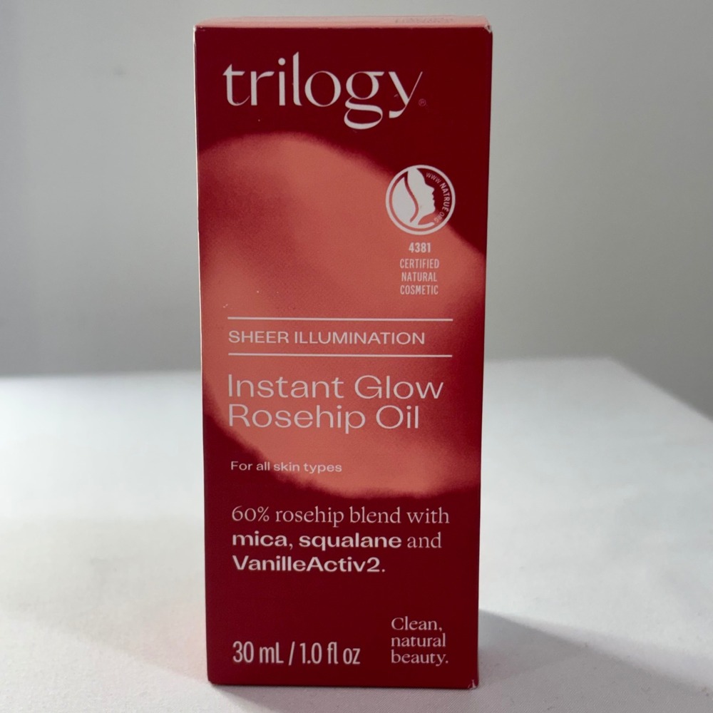 Trilogy Instant Glow Rosehip Oil Sheer Illumination Squalane 30ml 1oz New In Box